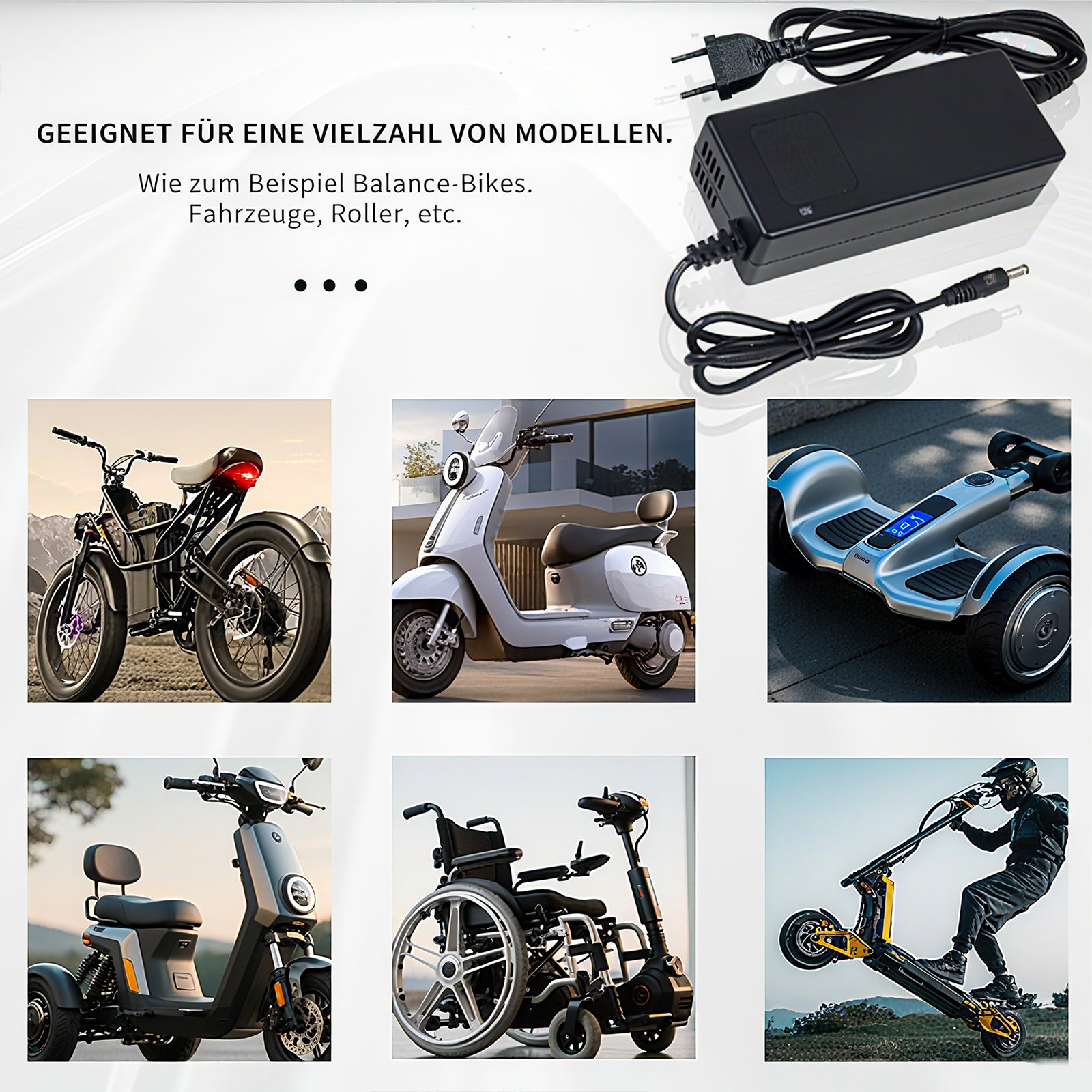 YZPOWER 48v Lithium Battery Charger,54.6v 2A Power Charger Adapter DC 1 Prong 5.5 2.1mm Replacement for 48v Li-ion Battery Pack