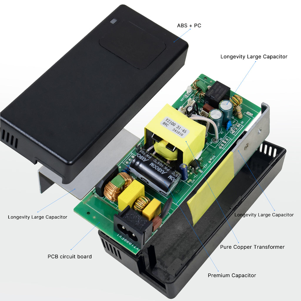 42V5A Universal Triple Port Fast Charger Ideal for Personal Mobility Devices, Real-time Voltage Monitoring, Optimized Charging and Wide Compatibility